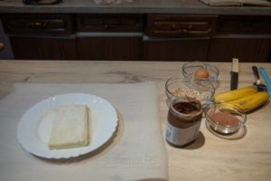 Kolač sa nutelom i bananom