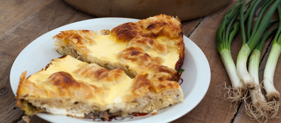 Pita sa prazilukom i pečurkama
